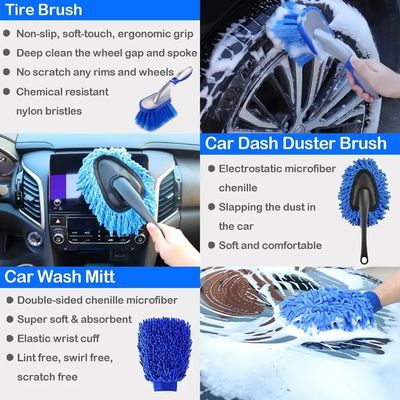 26pcs Car Detailing Brush Set Auto  Car Cleaning Tools Kit For Interior