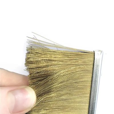 High Temperature Resistant Industrial Strip Brush Door Seal Wire Brass