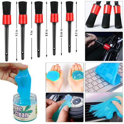 Car Cleaning Tools Set 24 Pcs Auto Detailing Brush Waxing Sponge Washing Interior Exterior