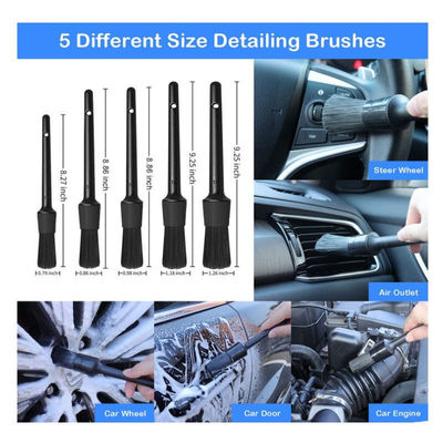 18 Pcs Auto Detailing Brushes Car Wash Brush Kit For Cleaning Auto Wheels