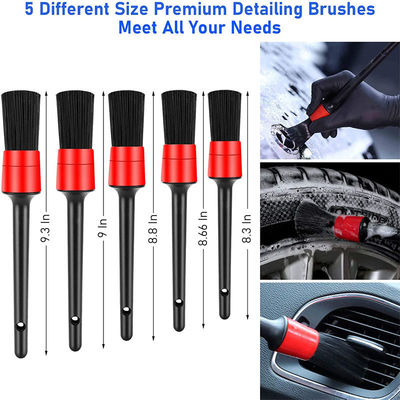 Factory Price 15 PCS Soft Hair Car Brush Detailing Cleaning Auto Tools Set For Clean Vents Dash Trim Wheels