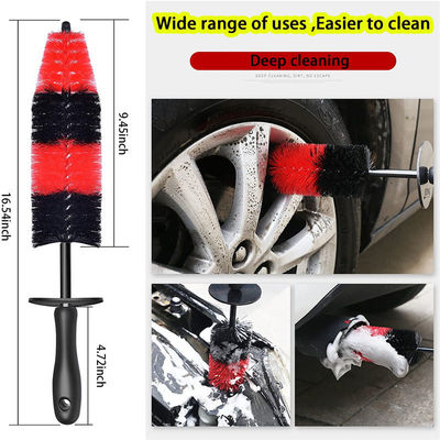 Manufacture Wholesale Auto Detailing Cleaning Tools 17Pcs Car Brush For Car Wheel Interior