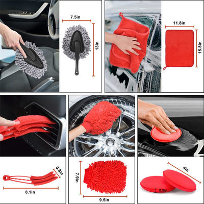 16Pcs Bendable Wheel Brush For Car Alloy Tire Detailing