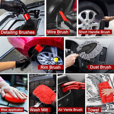 16Pcs Bendable Wheel Brush For Car Alloy Tire Detailing
