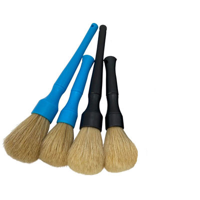 Natural Boar Hair Valeting Car Detailing Brush 2pcs