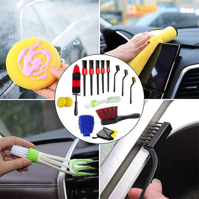 Multifunctional Interior Car Detailing Brush 15PCS Woollywormit Wheel Brush