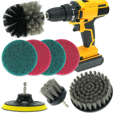 8 Pack Electric Drill Wheel Cleaning Brush Set Power Scrubber Brush Set for Drill