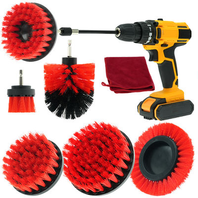 Kitchen Floor Grout Drill Brush Attachment Set For Washing Car Wheel Tyre Rim