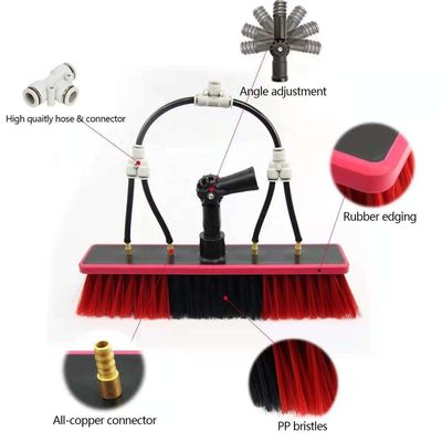 Aluminium Rotating Solar Panel Cleaning Brush Rod 9m for rooftop