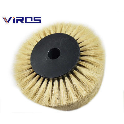 Pig Hair Industrial Nylon Brush Roller For Conveyor Belt Cleaning