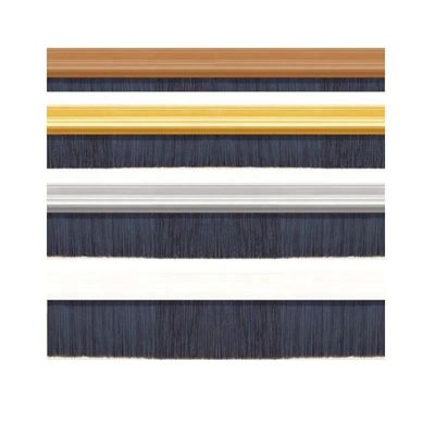 Aluminium Bar Polypropylene Industrial Strip Brush Door Bottom Sealing