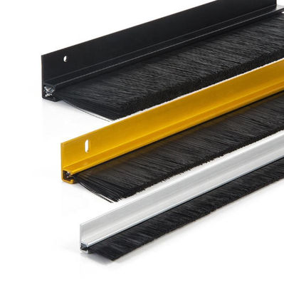 Aluminium Bar Polypropylene Industrial Strip Brush Door Bottom Sealing