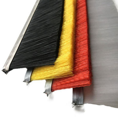Aluminium Bar Polypropylene Industrial Strip Brush Door Bottom Sealing
