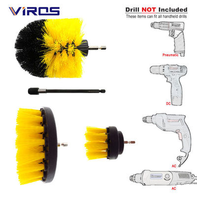 5 Pieces Drill Clean Brush Power Scrubber For Carpet Kitchen Car Wheel Glasses Cleaning