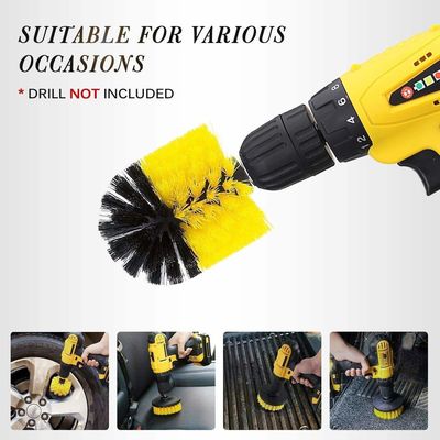 6pcs Drill Cleaning Brush Attachments Sets Power Scrubber For Car Washing Bathroom