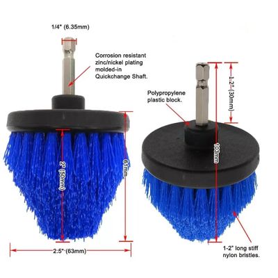 Rosh Grout Cleaning Drill Power Drill Scrub Brush Attachment For Toliet Cleaning