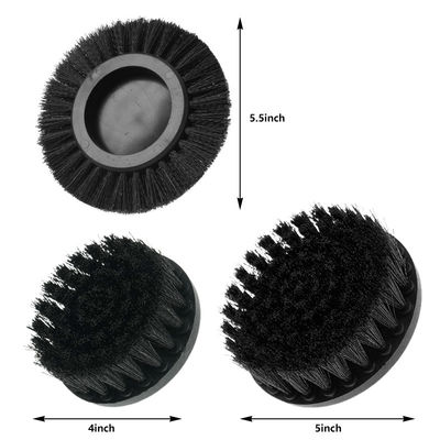 Power Drill Brush Set Black Color Hardest Brush With 3pcs