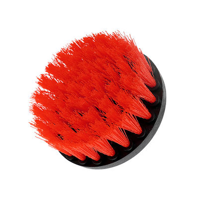 Drill Brush Power Scrubber 4inch Red Color  For Cleaning Floor