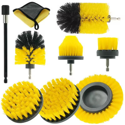 Electric Scrubber Cleaning Brush With Extension For Car Wheel Tire