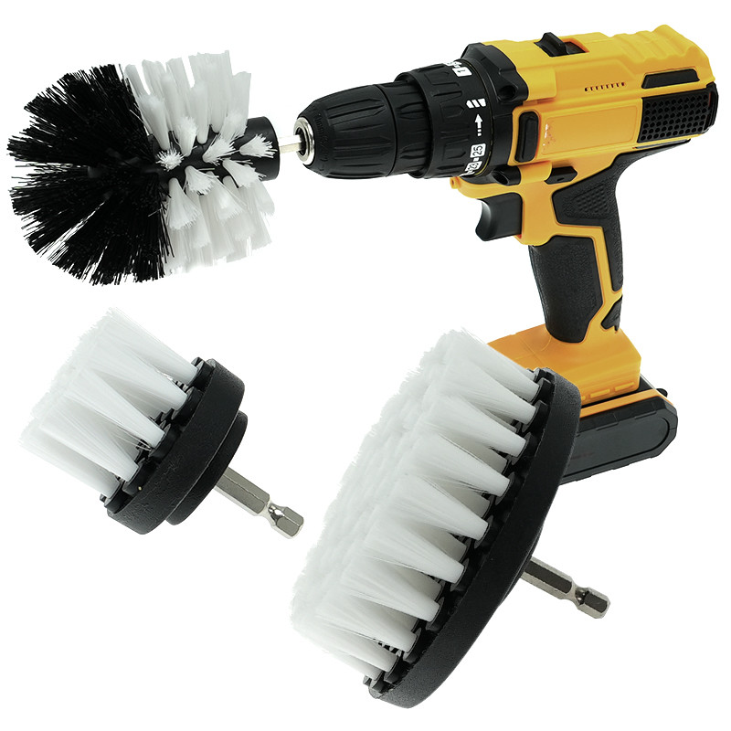2inch 3.5inch Drill Scrub Brush Attachment Set For Bathroom Cleaning