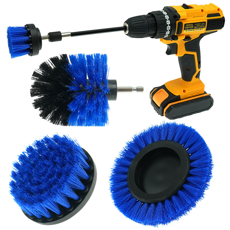 Electric Drill Scrub Brush Kit 5Pack For Shower Tile