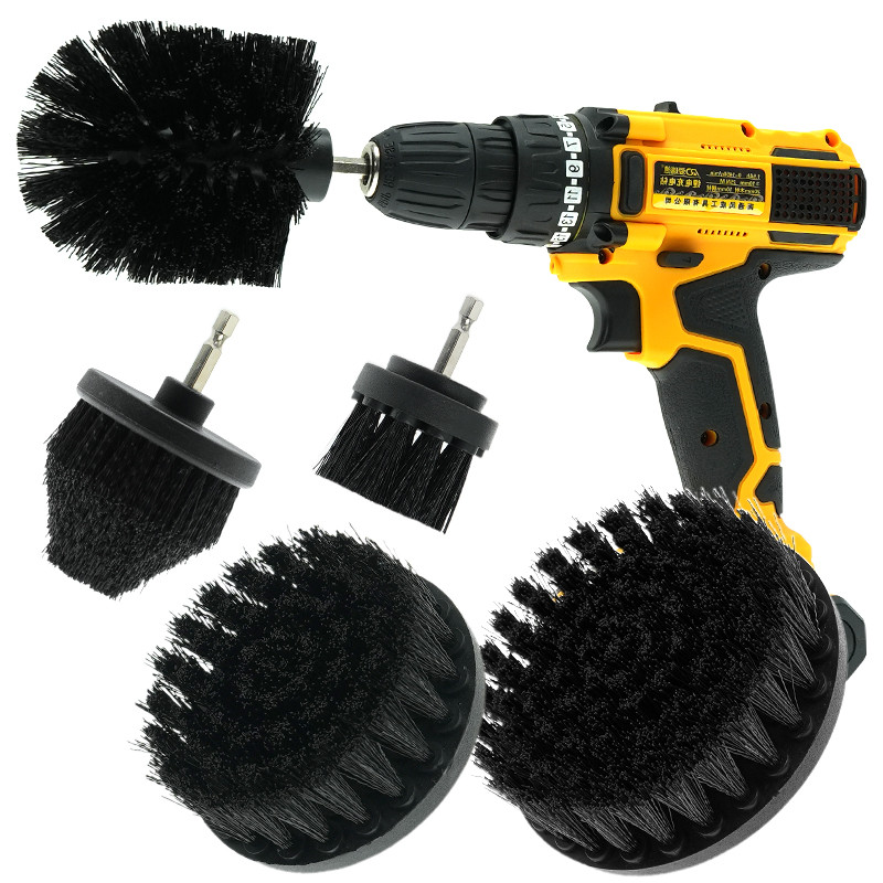 Power Scrubber Cleaning Brush Attachment Set All Purpose Drill Clean Brushes Kit