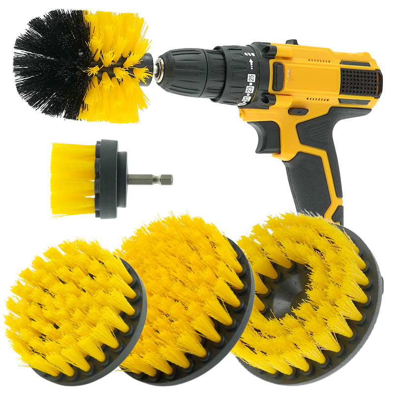 Drill Scrub Brushes Kit 5 Pack Power Scrubber Cleaning Brush Attachment Set
