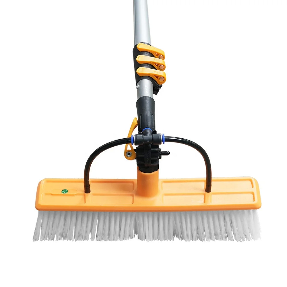 Adjugable Solar Panel Cleaning Brush With Aluminum Pole