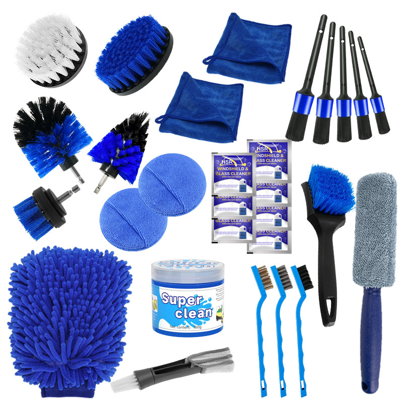 Pp Custom Car Detailing Brush Medium Bristle Stiffness Multi Purpose Cleaning Tool