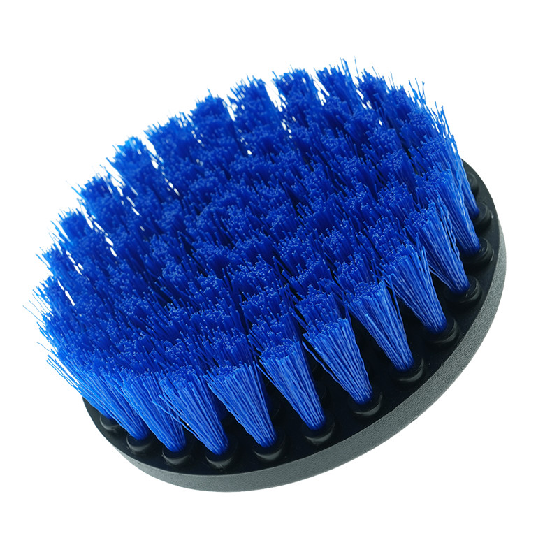 4 Inch Brush Size Blue And Black Roller Drill Brush Can Cleaning Car With Drill