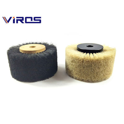 Pig Hair Industrial Nylon Brush Roller For Conveyor Belt Cleaning