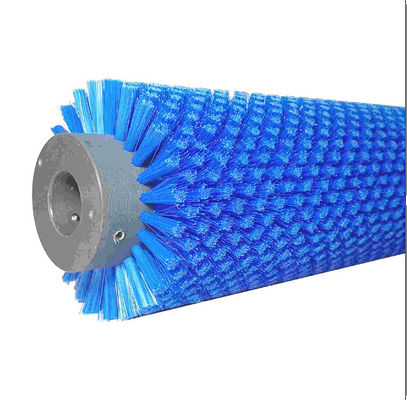 Blue PP Nylon Industrial Roller Brush For Fruit And Vegetable Cleaning ODM