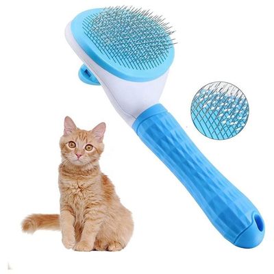 Antibacterial Slicker PET Cleaning Brush Pets Self Clean For Dog Hair Shedding