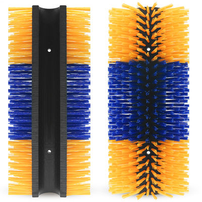 Yellow And Blue Color Cow Brush  For Scratching Cattle Fir