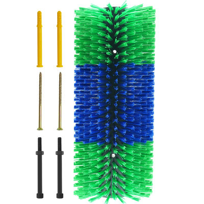 Green Color Cow Brushing With Weather Resistant Pp / Nylon Materials